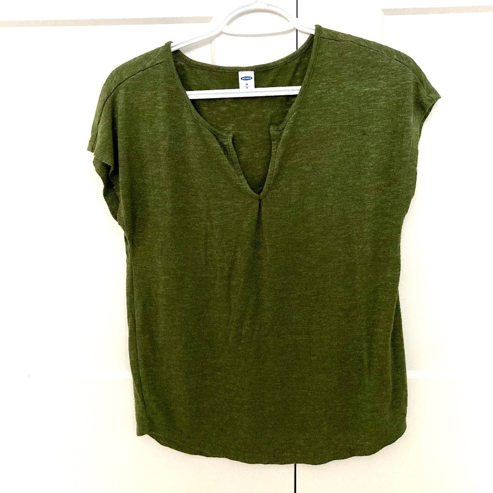 Old Navy Knit T-shirt - Khaki-Green - XS
